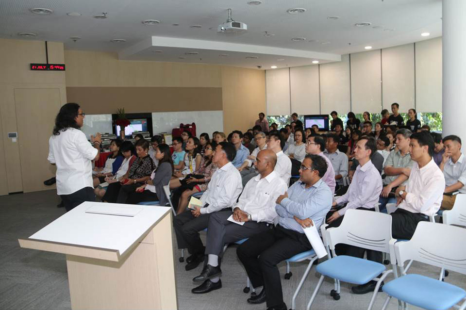 Campus Green Improvement Project - Tender Awarding Ceremony. Project Briefing to stakeholders by Ong & Ong Architect Mr. Ashwin Kumar