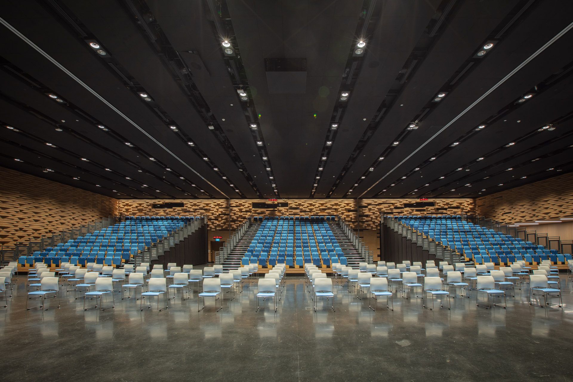 Photo of SMU Hall with chairs