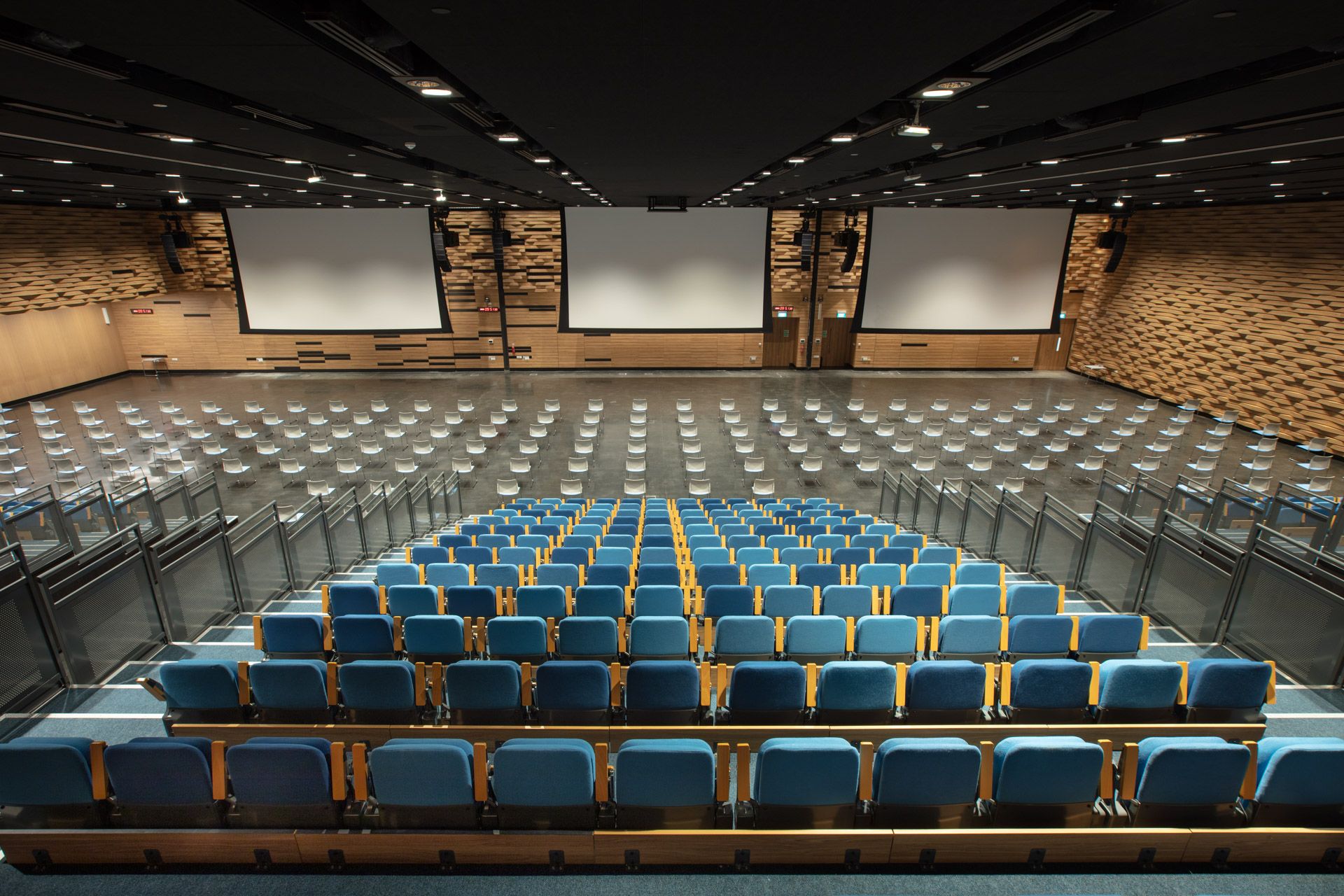 Photo of SMU Hall with chairs